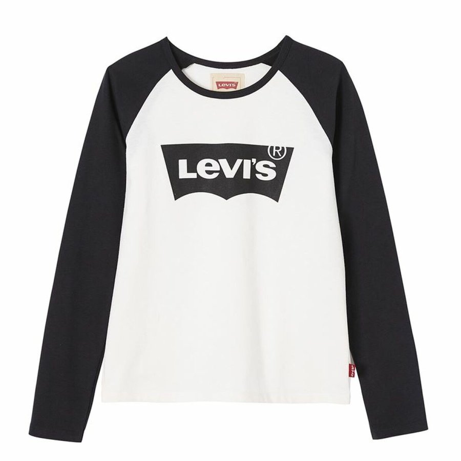Kortrmet T-shirt til Mnd Levi's NM10627 Hvid #1