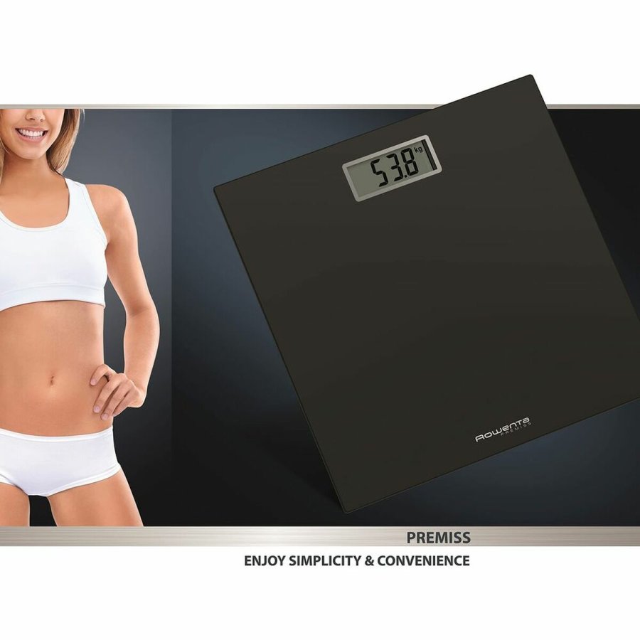 Digital badevgt Rowenta BS1400V0 Sort Hrdet glas #1