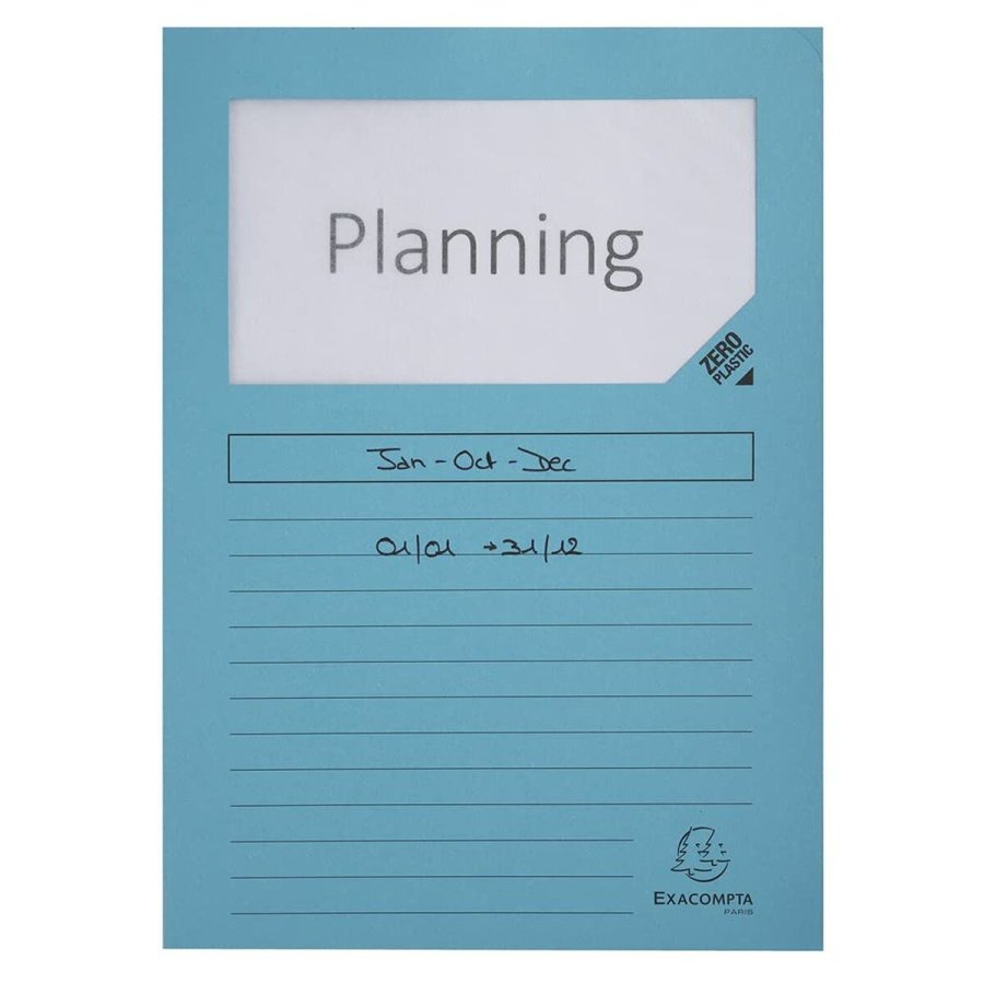 Undermappe Exacompta Forever Gennemsigtigt vindue A4 100 Dele #2