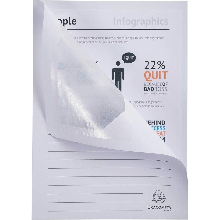 Undermappe Exacompta Forever Hvid A4 100 Dele (4 enheder) #4