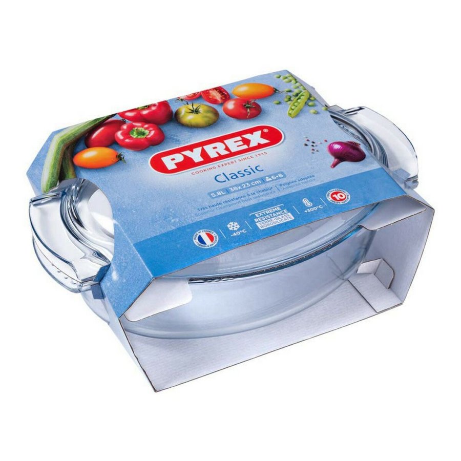 Ovn Fad Pyrex 1040712 Hvid Gennemsigtig Hrdet glas 6 L 4,5 g 4,5 L #5