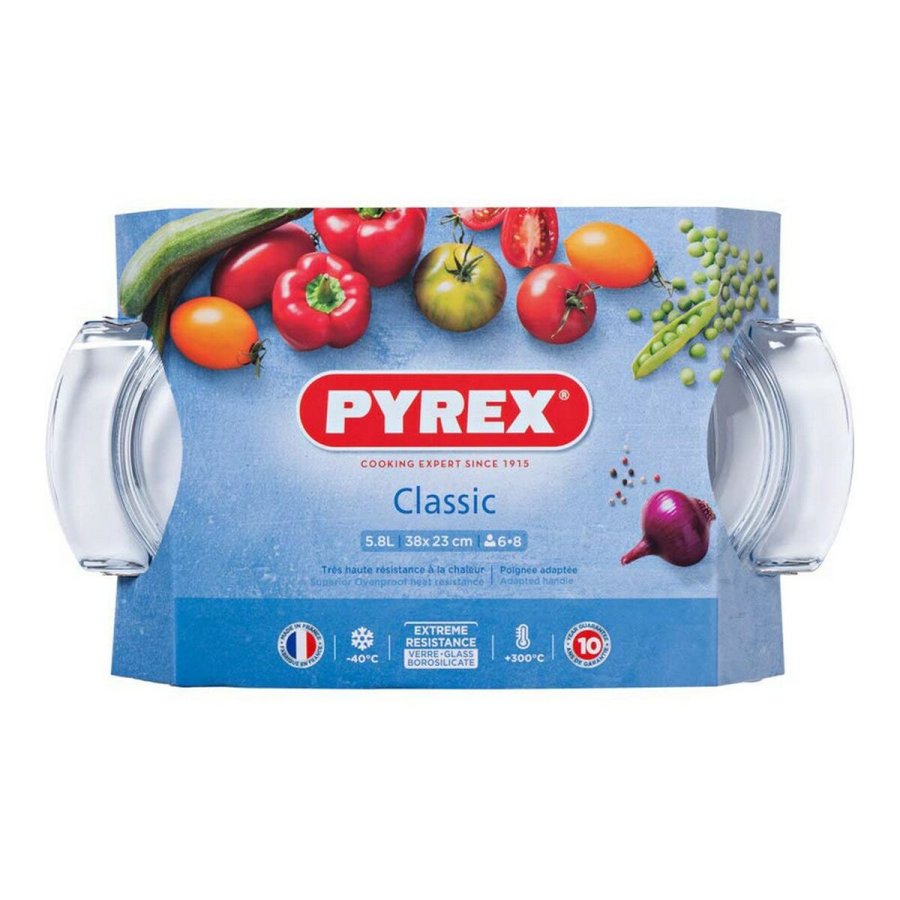 Ovn Fad Pyrex 1040712 Hvid Gennemsigtig Hrdet glas 6 L 4,5 g 4,5 L #7