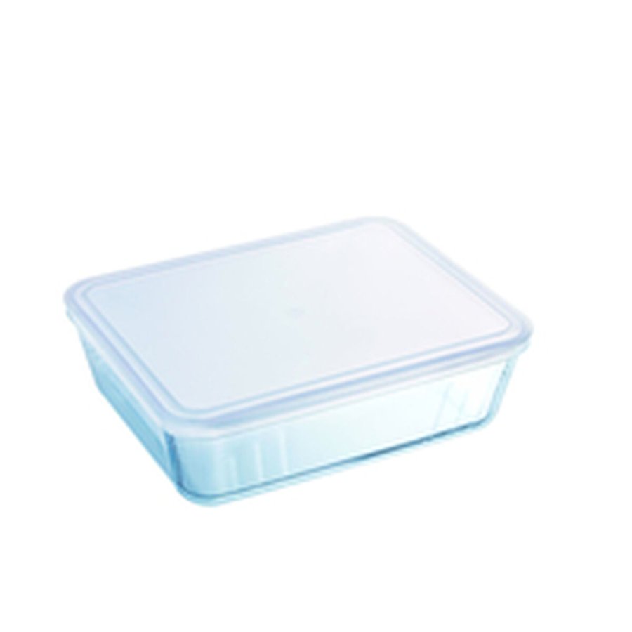 Mad Bevarelse Container Pyrex Hvid Gennemsigtig Rektangulr 1,5 L #7