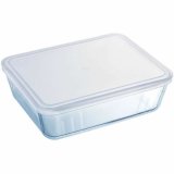 Mad Bevarelse Container Pyrex Hvid Gennemsigtig Rektangulr 1,5 L #1