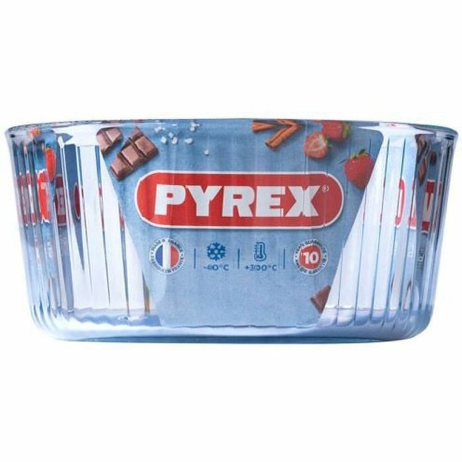 Bageform til bagvrk Pyrex Gennemsigtig #2