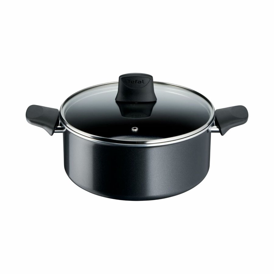 Stegepande Tefal FORCE BLACK 24C Sort Aluminium #1