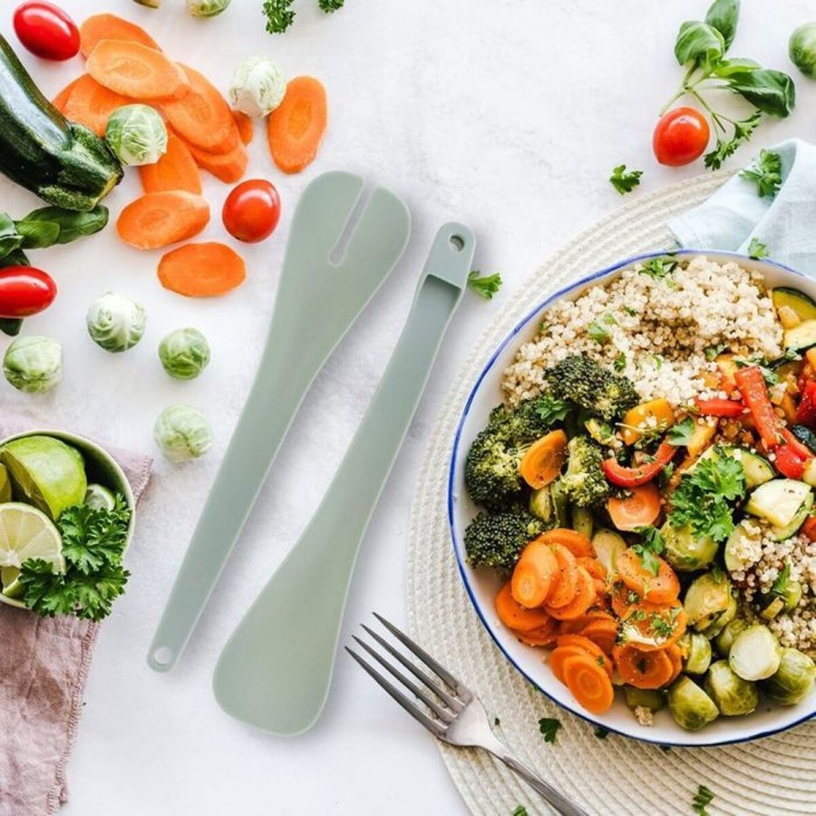 Salatsk�l Fackelmann Vert Rustfrit st�l Plastik 49 X 15 X 30 CM 2 Dele #3