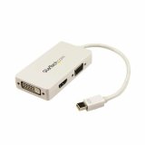 Mini DisplayPort til VGA/DVI/HDMI-adapter Startech MDP2VGDVHDW Hvid Sort #1