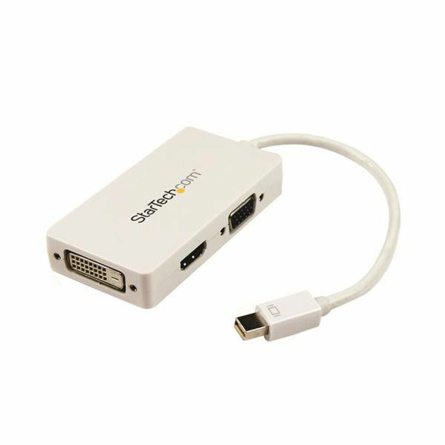 Mini DisplayPort til VGA/DVI/HDMI-adapter Startech MDP2VGDVHDW Hvid Sort #1