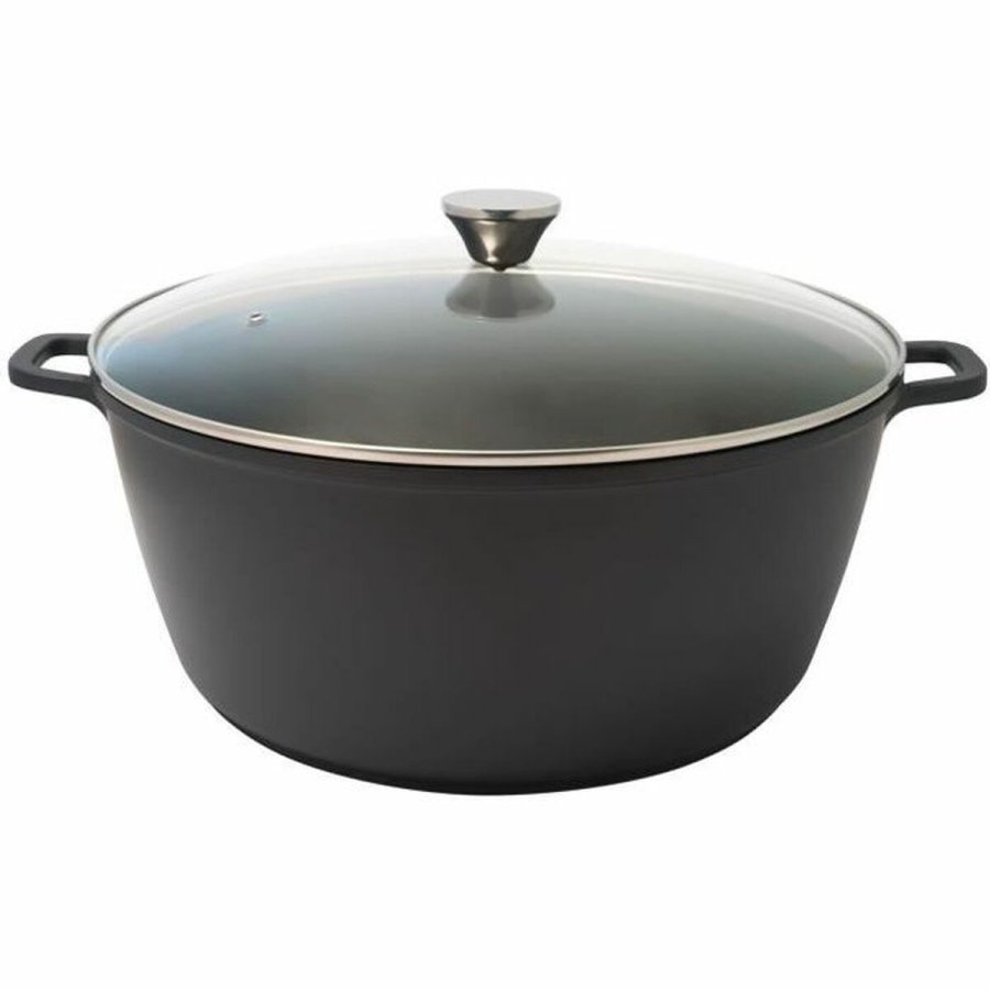 Kasserolle Baumalu Sort Aluminium  36 cm 1 L #1