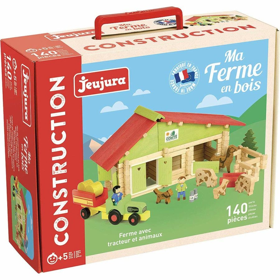 Grd med dyr Jeujura Wooden Farm Playset #2
