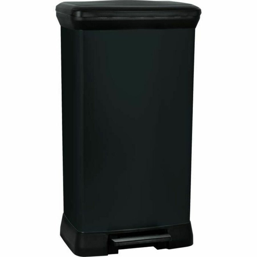 Skraldespand Curver Sort 50 L Metal Plastik #1