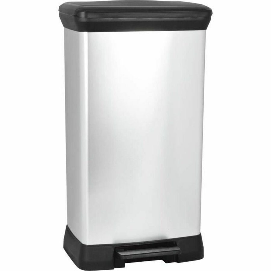 Skraldespand Curver CURVER Slvfarvet Metal 50 L #1