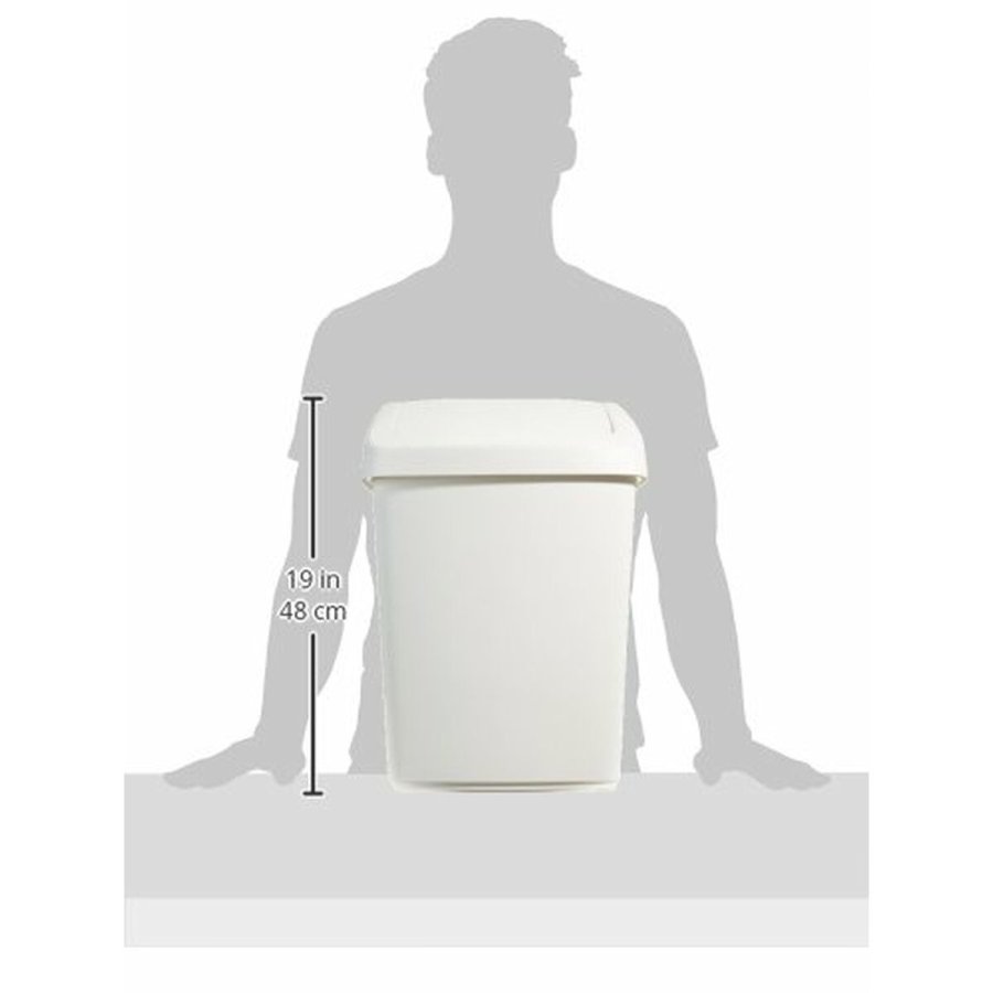 Skraldespand Rubbermaid R000877 Hvid Sort Plastik 25 L #6