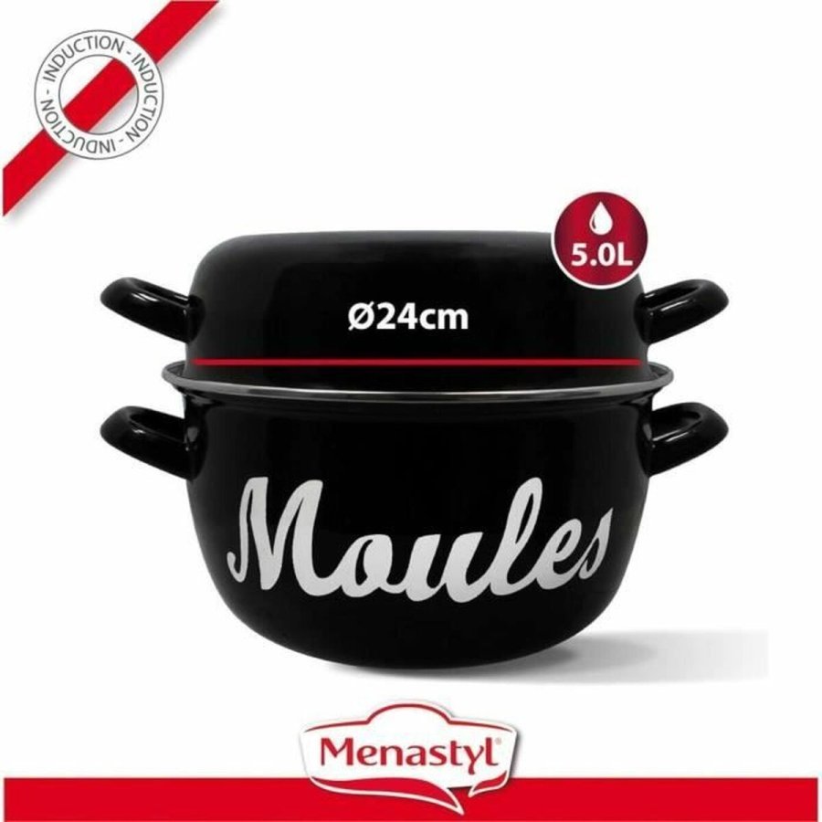 Panorr Menastyl Sort Glaseret emaljeret stl #2