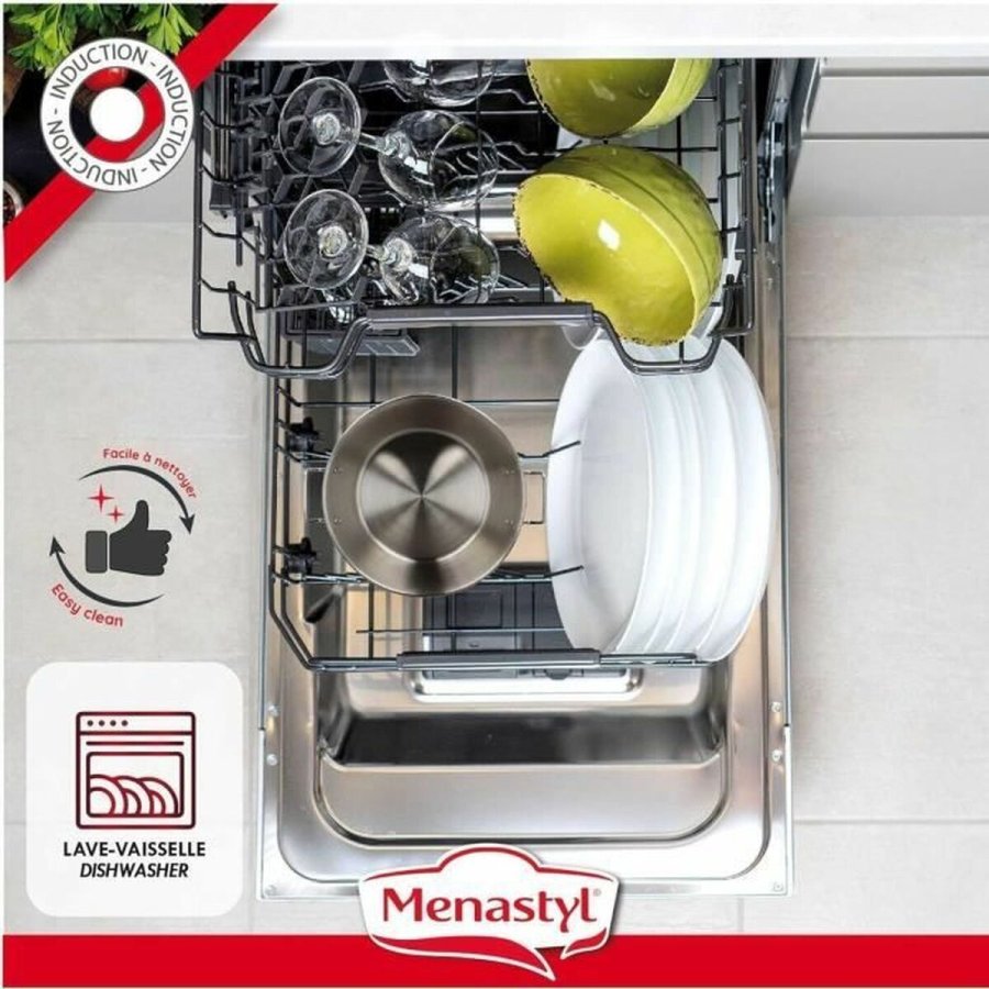 Mad Bevarelse Container Menastyl 40,5 cm Slvfarvet Rektangulr #5