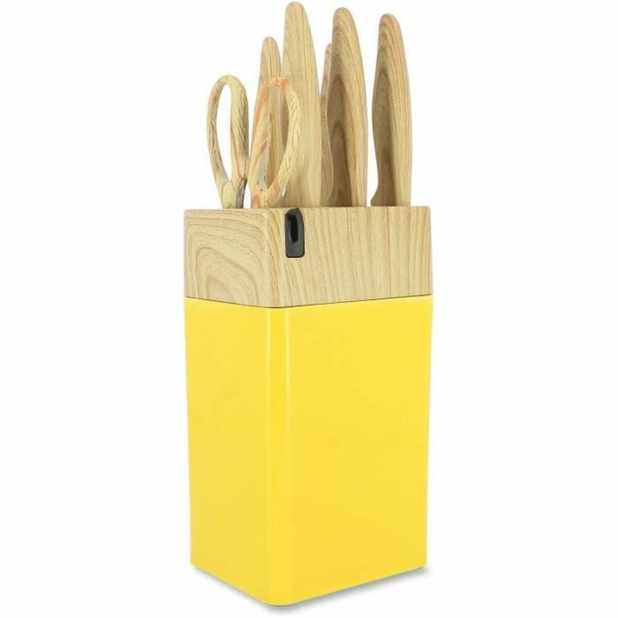 Knivst Menastyl Gul polypropylen 6 Dele (6 enheder) #1