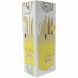 Knivst Menastyl Gul polypropylen 6 Dele (6 enheder) #2