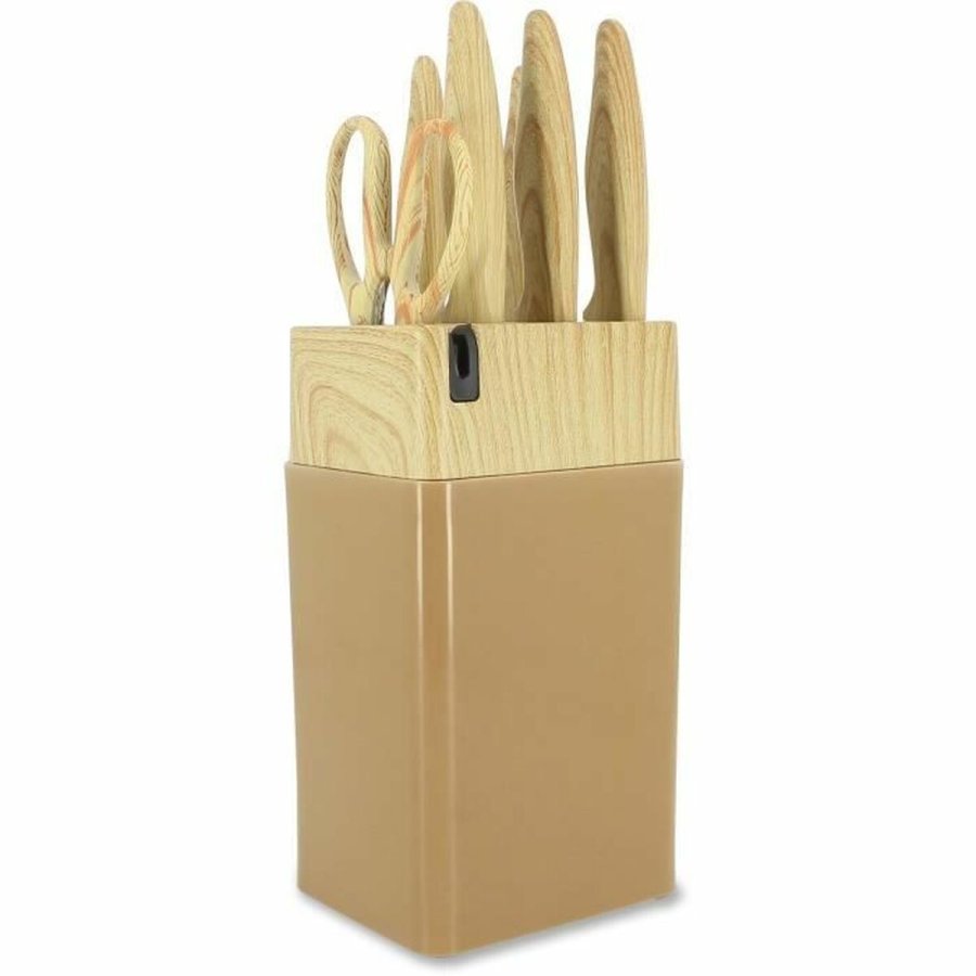 Knivst Menastyl Brun polypropylen 6 Dele (6 enheder) #1