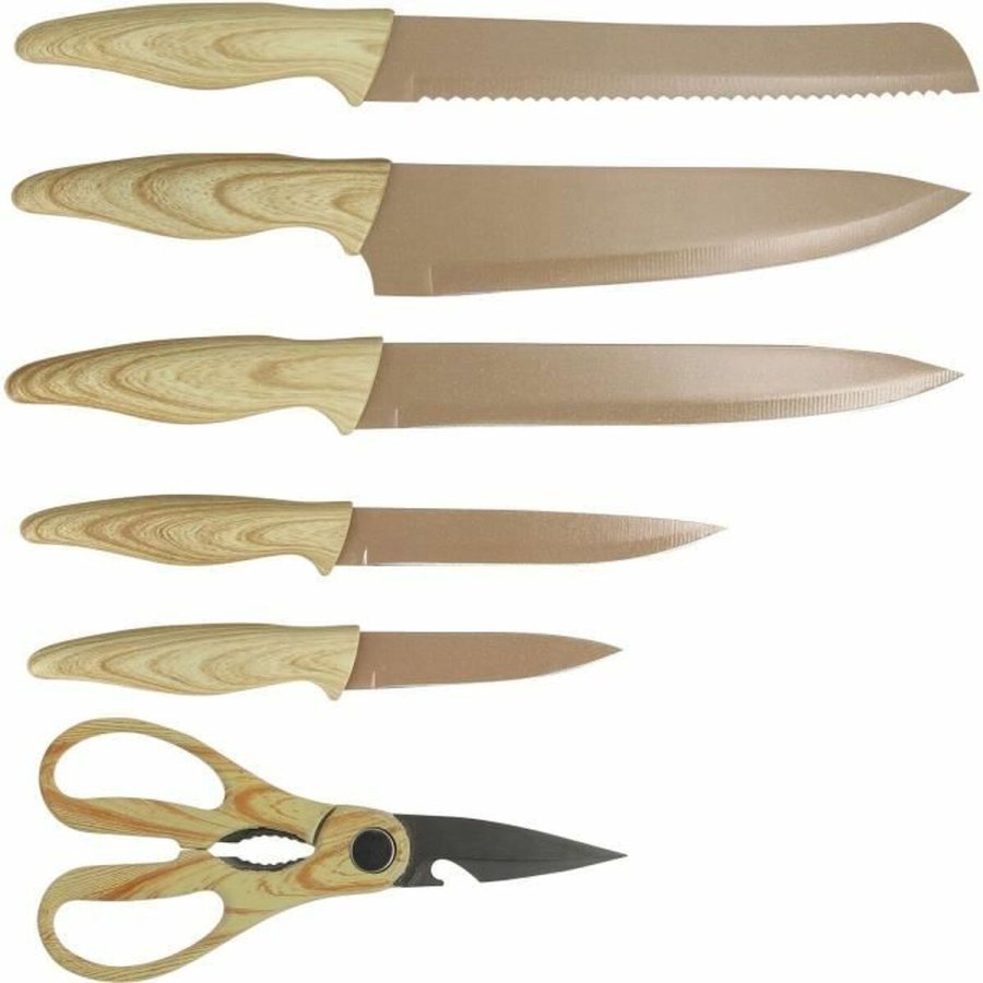 Knivst Menastyl Brun polypropylen 6 Dele (6 enheder) #3