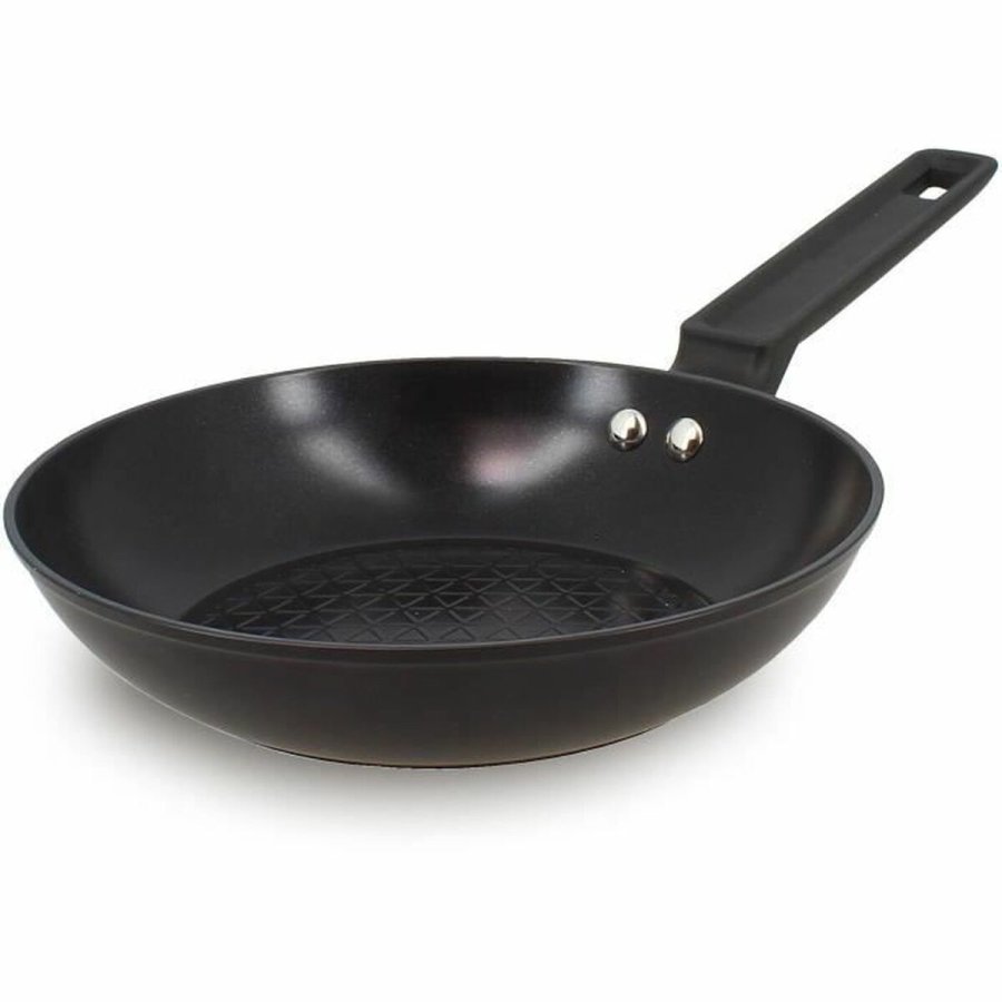 Stegepande Menastyl Sort Smedet aluminium  20 cm #5