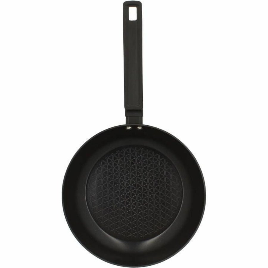 Stegepande Menastyl Sort Smedet aluminium  24 cm #5