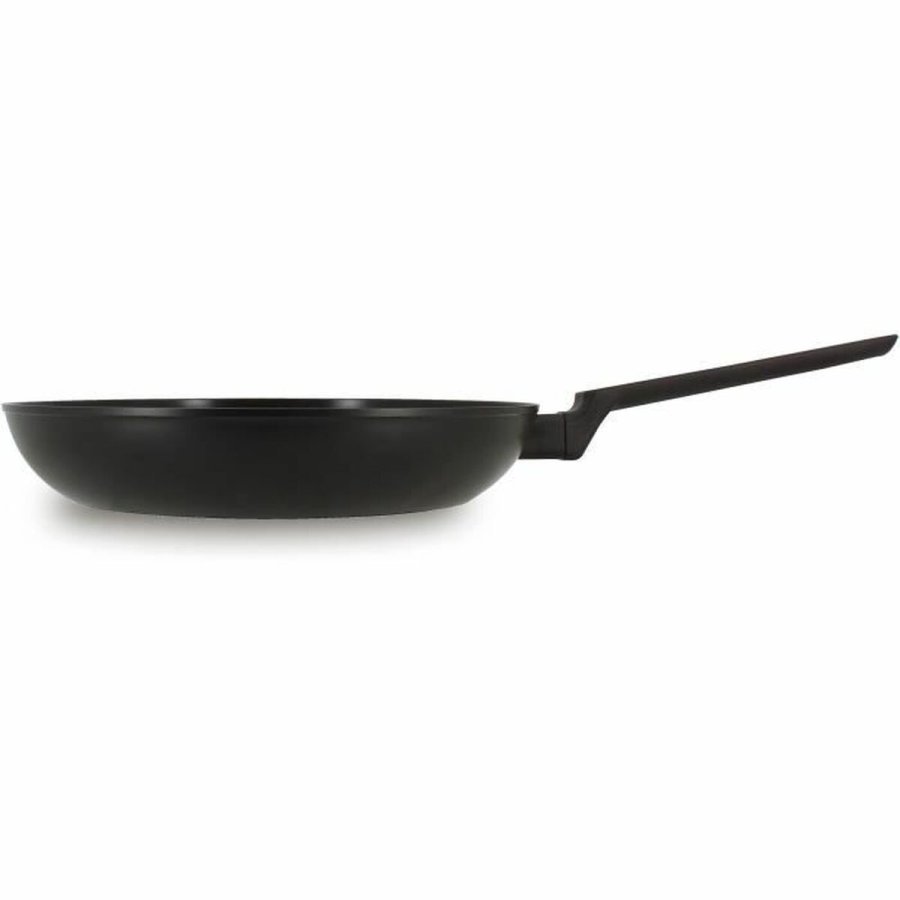 Stegepande Menastyl Sort Smedet aluminium  28 cm #1
