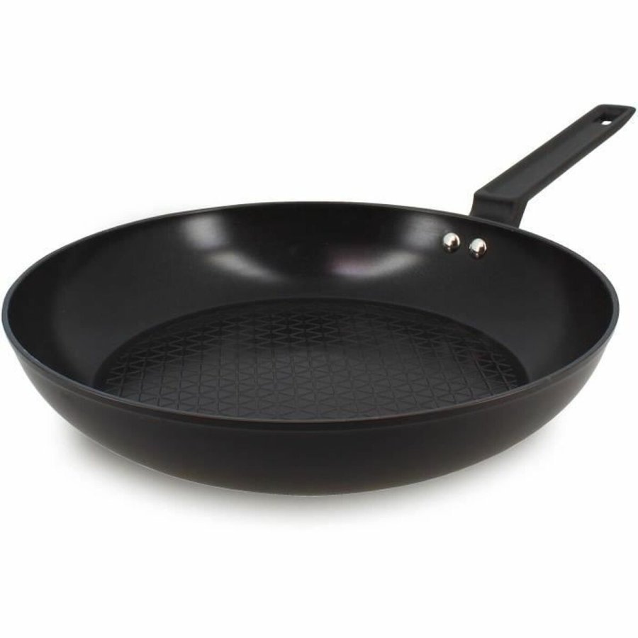 Stegepande Menastyl Sort Smedet aluminium  28 cm #9