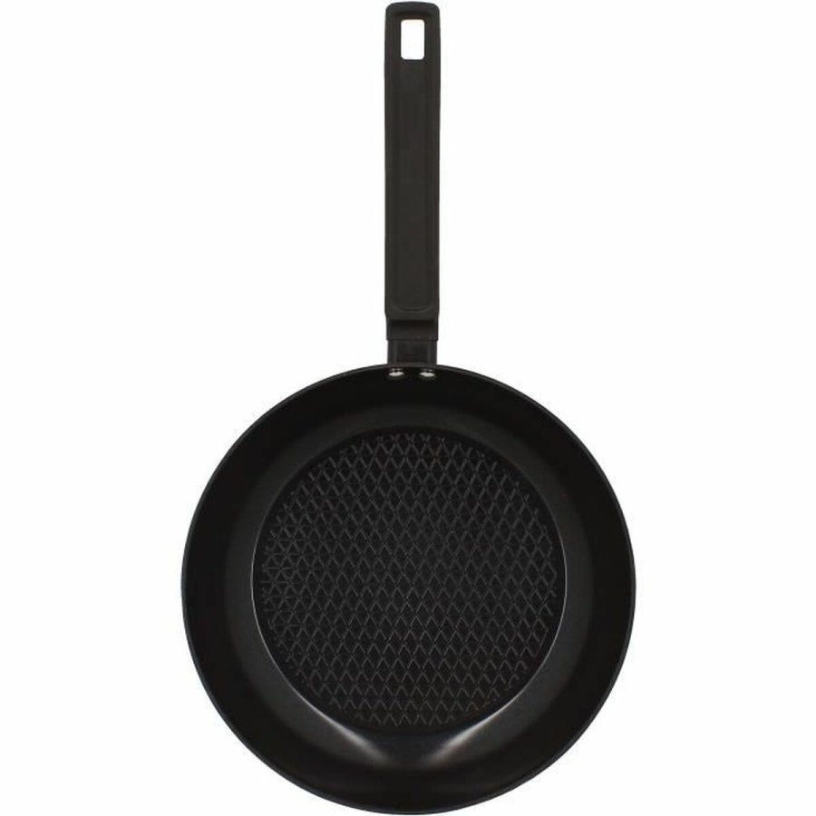 Stegepande Menastyl Sort Smedet aluminium  26 cm #5