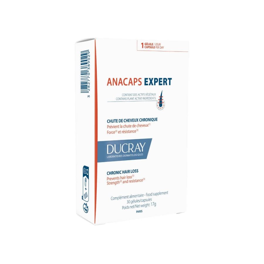 Kosttilskud anti Hrtab Ducray Anacaps Expert Kapsler x 30 #1