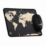 Gaming Mus og Mtte T'NB TNB TRAVEL Sort Verdenskort #1