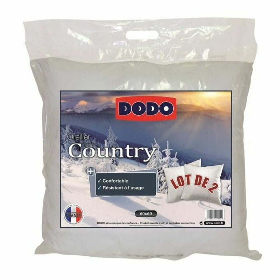 Puden DODO Country Hvid 60 x 60 cm (2 enheder) #1