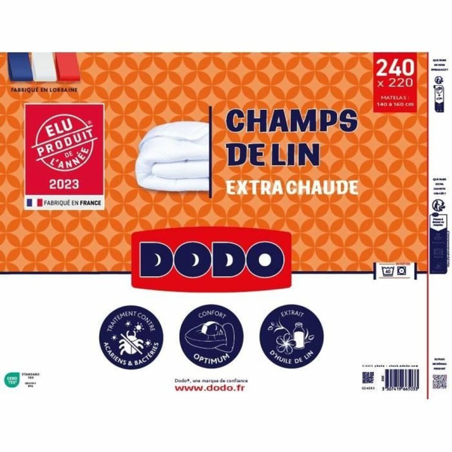 Dyne DODO Champs de Lin Hvid 450 g/m 220 x 240 cm (Dobbelt seng) #9