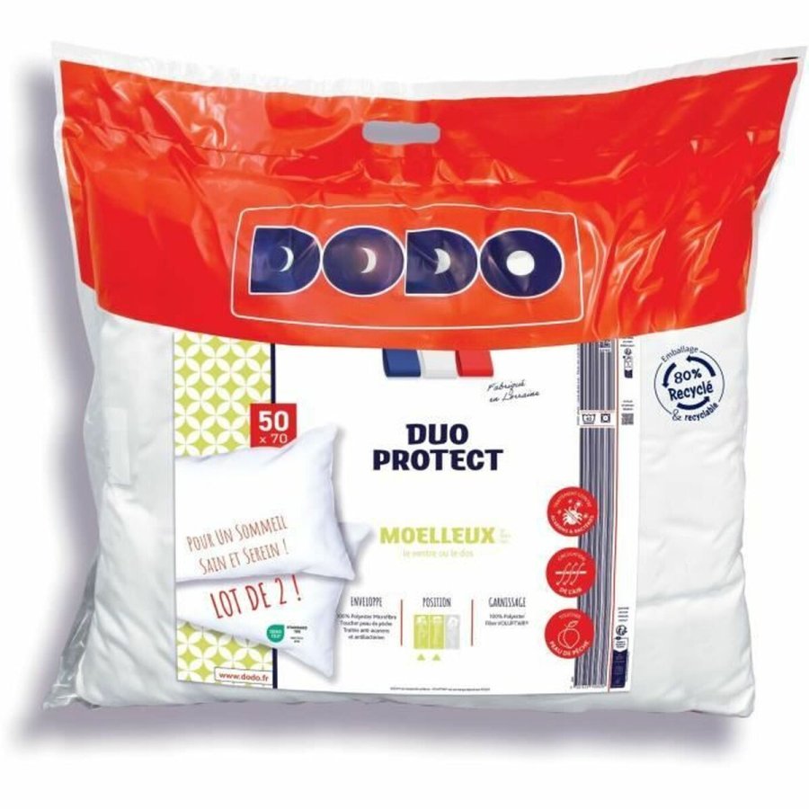 Puden DODO Hvid 50 x 70 cm (2 enheder) #1