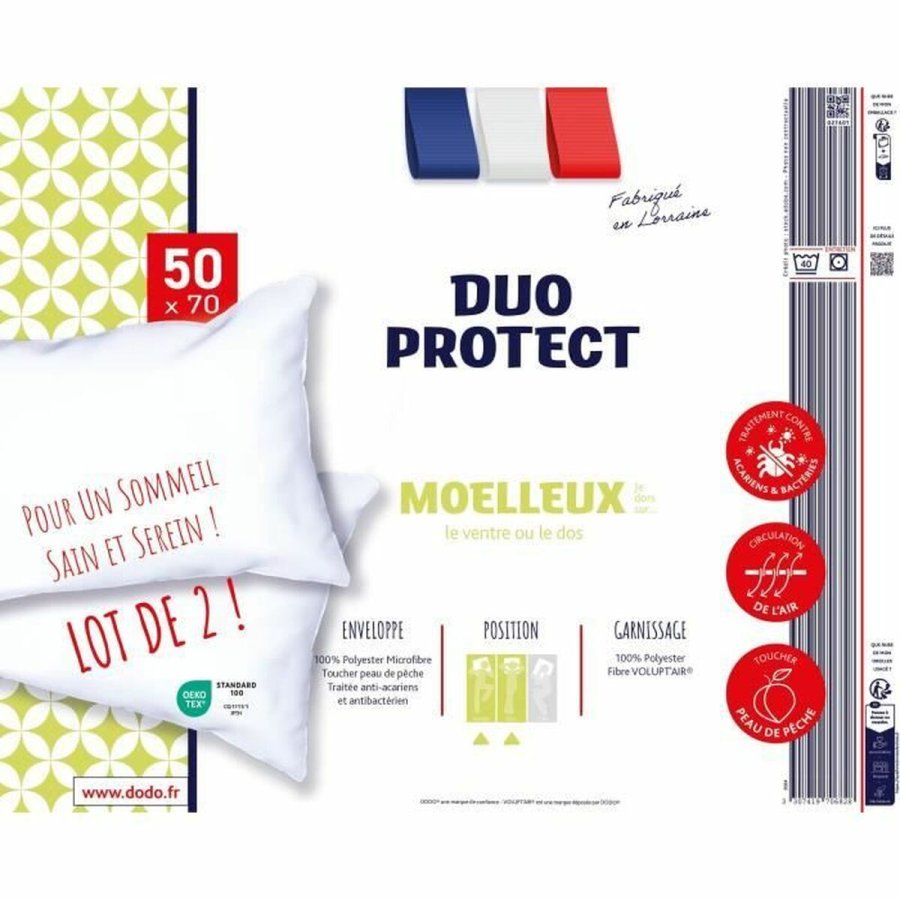 Puden DODO Hvid 50 x 70 cm (2 enheder) #2