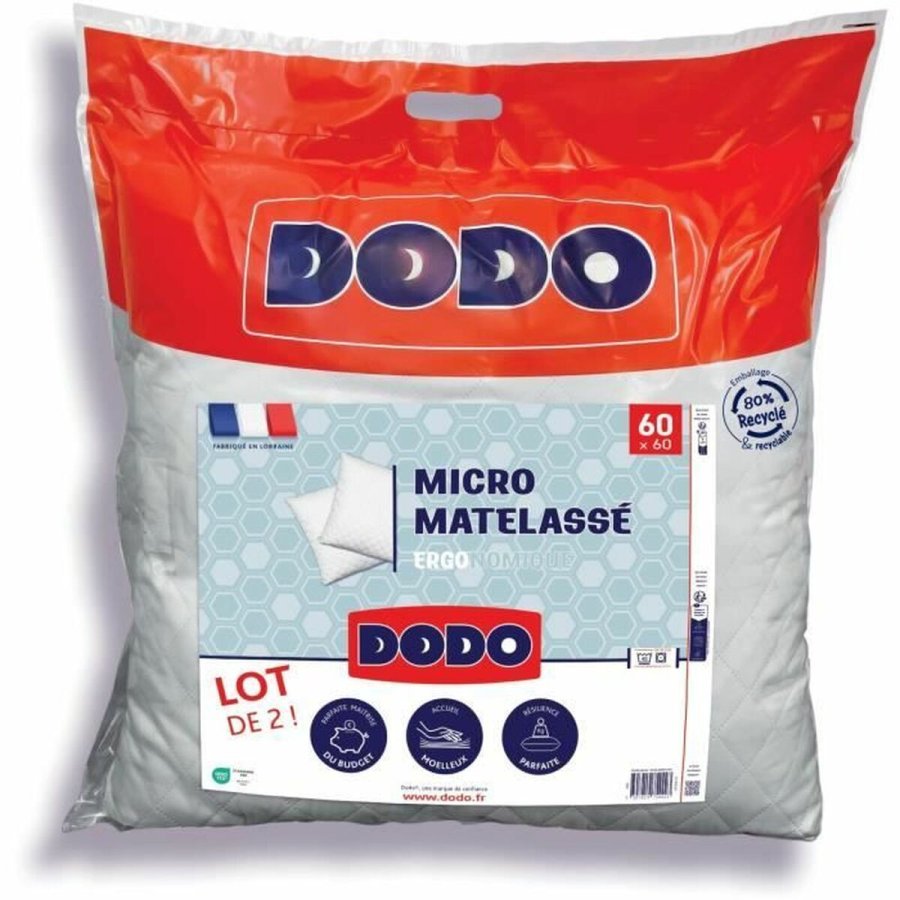 Puden DODO Hvid 60 x 60 cm (2 enheder) #1
