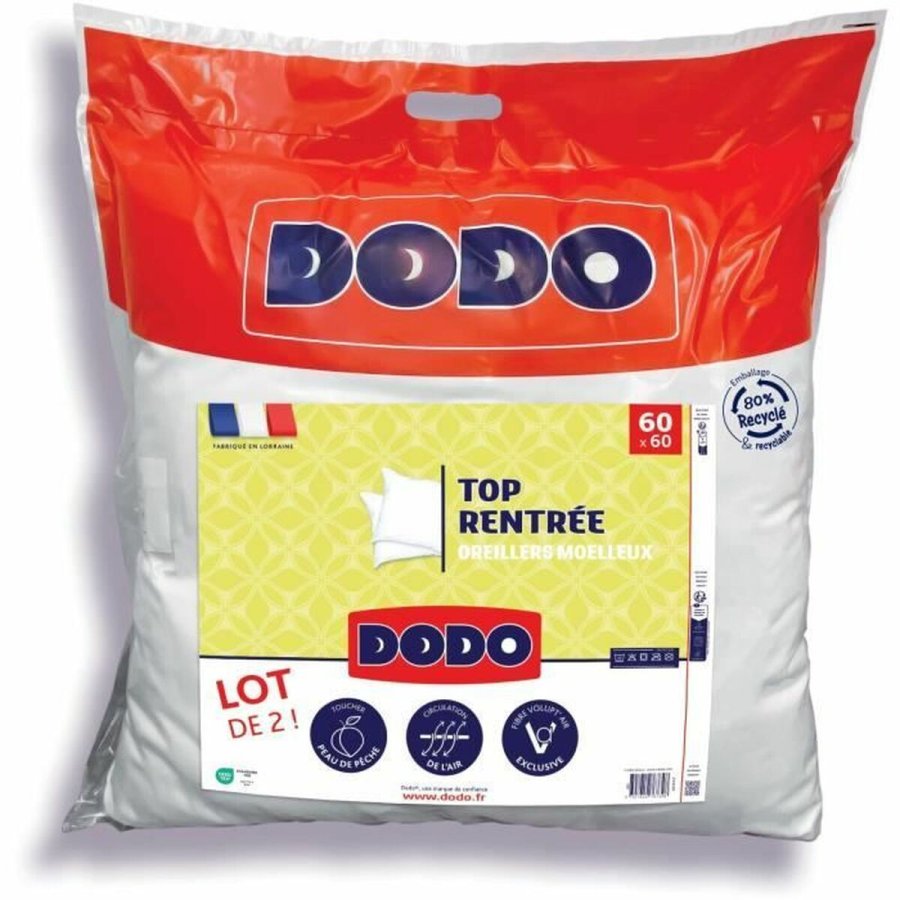 St med 2 puder DODO Hvid 60 x 60 cm #1