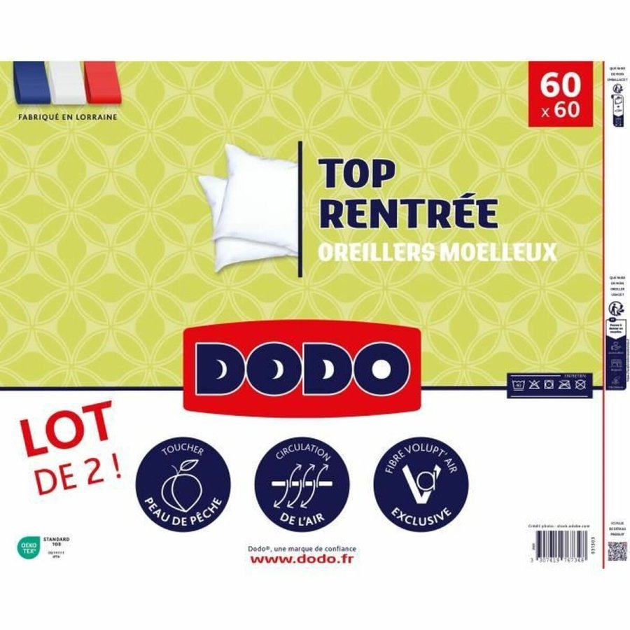 St med 2 puder DODO Hvid 60 x 60 cm #2