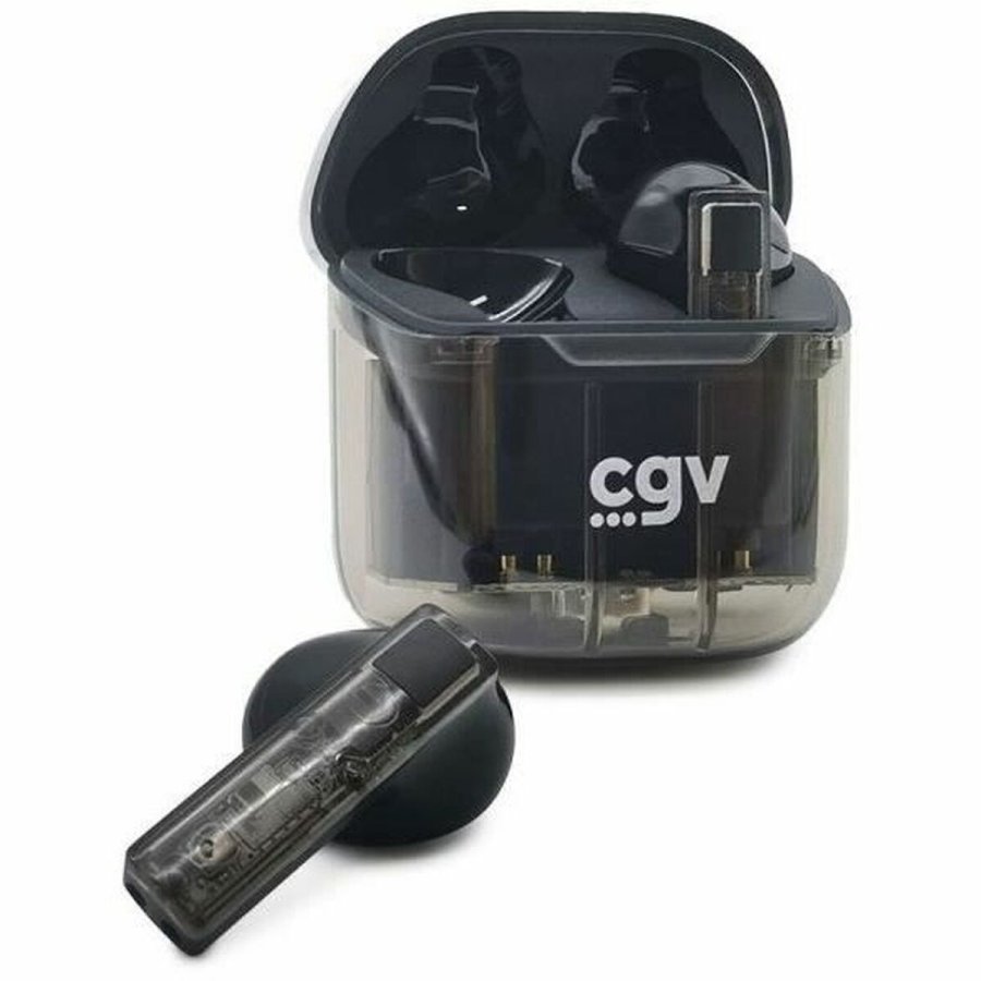 Trdlse hretelefoner med etui til opladning CGV URBAN GHOST Sort #3