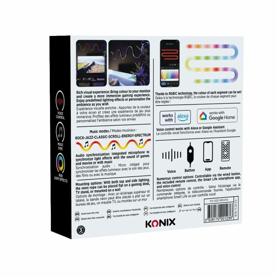 LED-bnd KONIX SMART 3 m Multifarvet #2