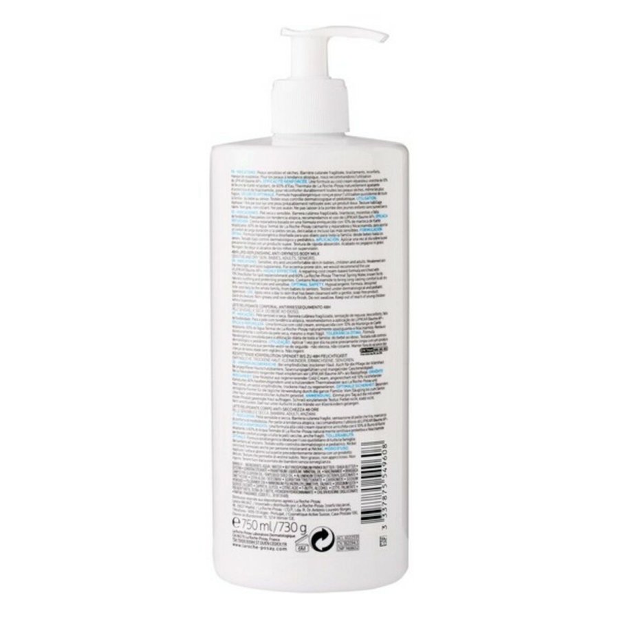 Fugtgivende Kropsmlk Lipikar La Roche Posay (750 ml) #3