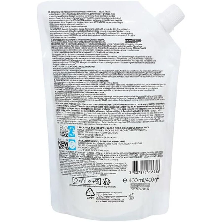 Brusecreme La Roche Posay LIPIKAR 400 ml #6