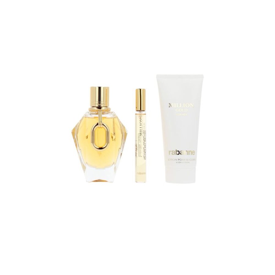 Parfume st til kvinder Paco Rabanne MILLION GOLD 3 Dele #1