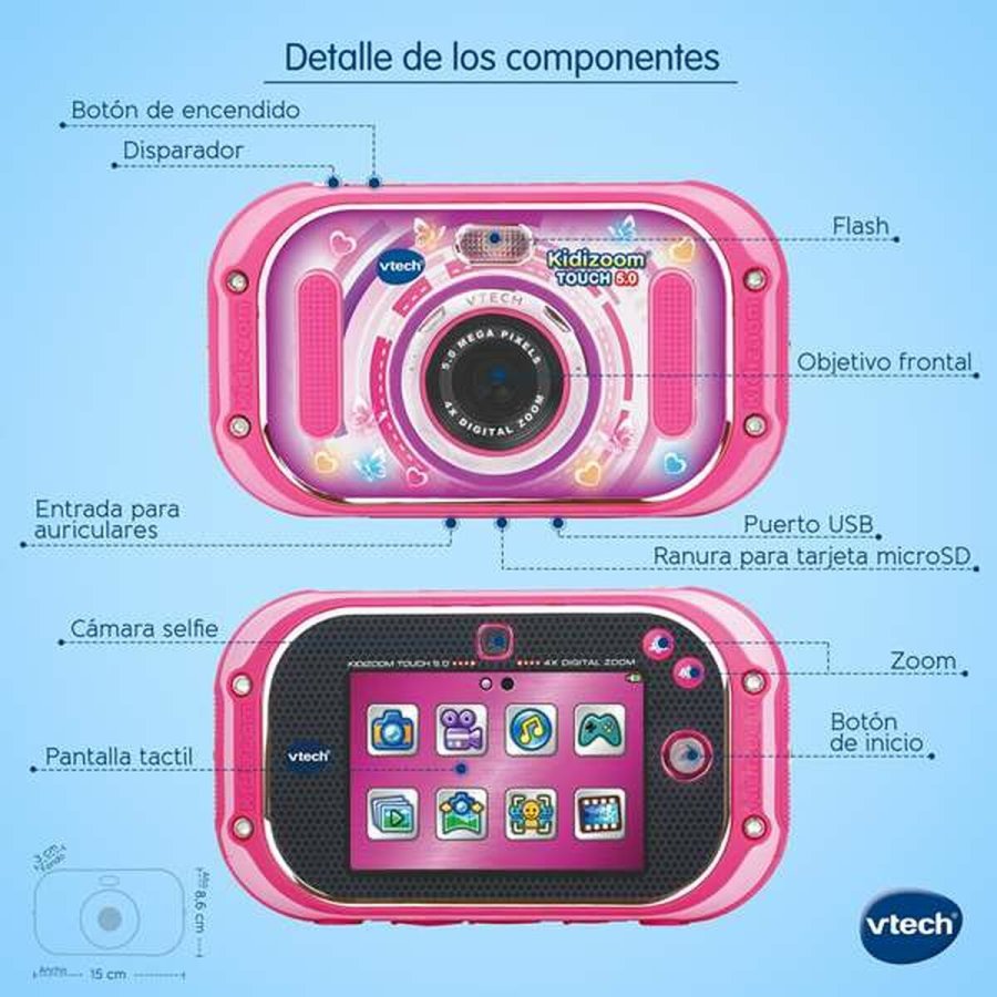Brns digitalkamera Vtech Kidizoom Touch 5 Mpx 3,5