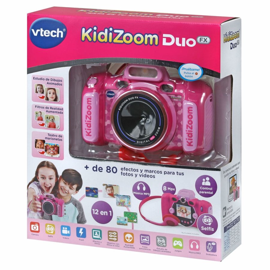 Legetjskamera til brn Vtech Kidizoom Duo DX Pink #4