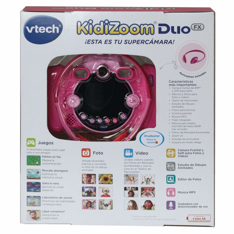 Legetjskamera til brn Vtech Kidizoom Duo DX Pink #5