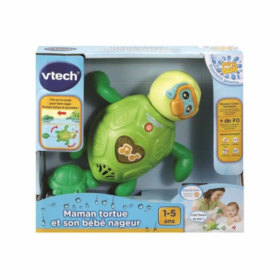 Spil til Badevrelset Vtech Baby Mother Turtle and Baby Swimmer akvatisk #1