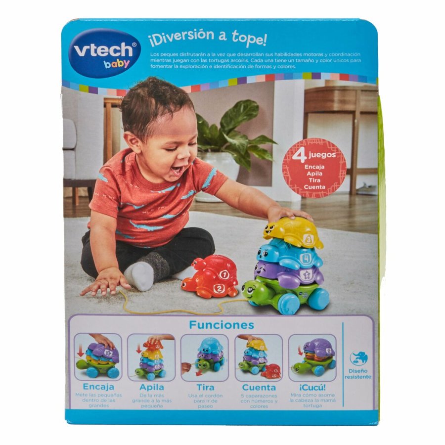 Baby legetj Vtech 17,5 x 11,5 x 24 cm Skildpadde Regnbue #7