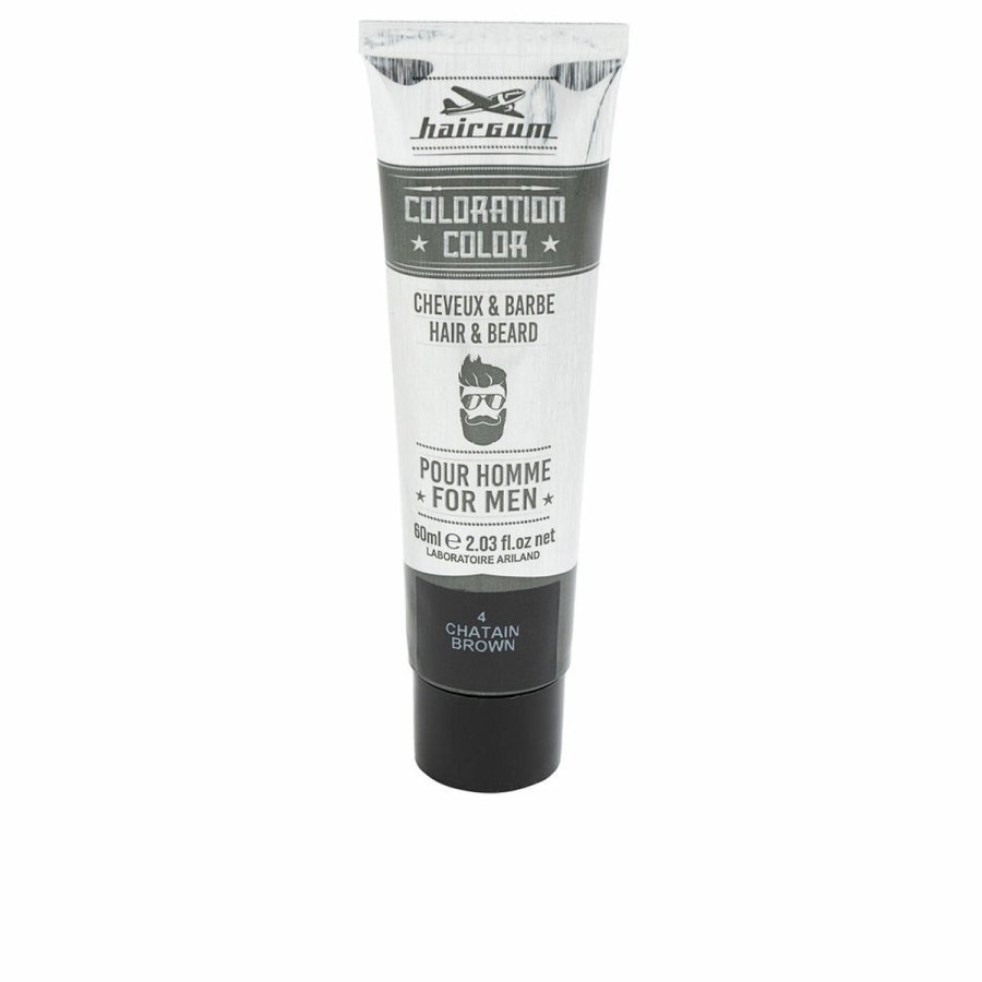 Permanent Farve Hairgum COLORATION Kastanje N4 N 4-Castano 60 g #1
