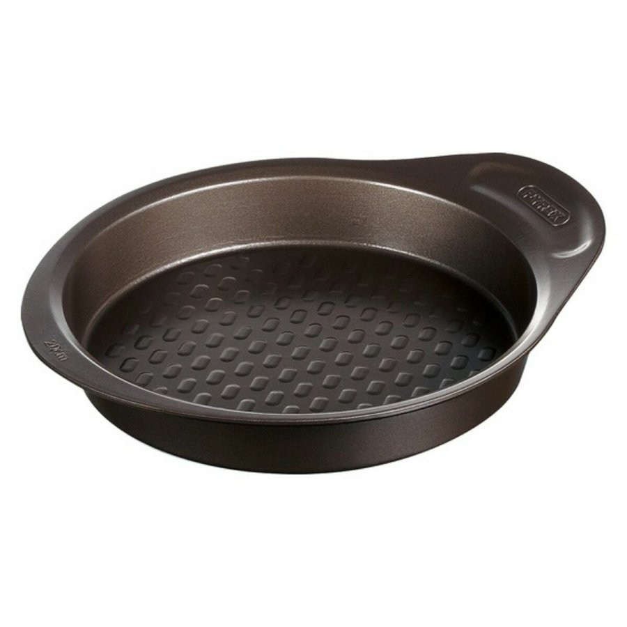 Kageform Pyrex Brun Sort Metal #1